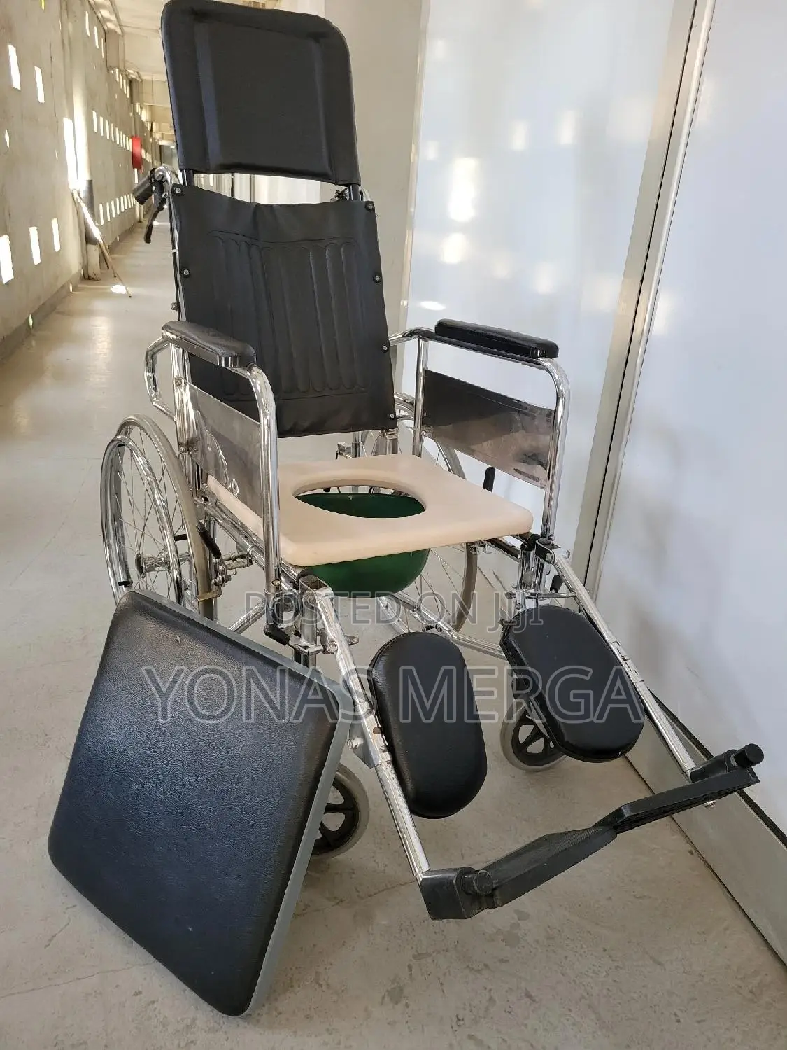 Toilet Wheelchair፫妻wheelchair*Full Back and Head Support