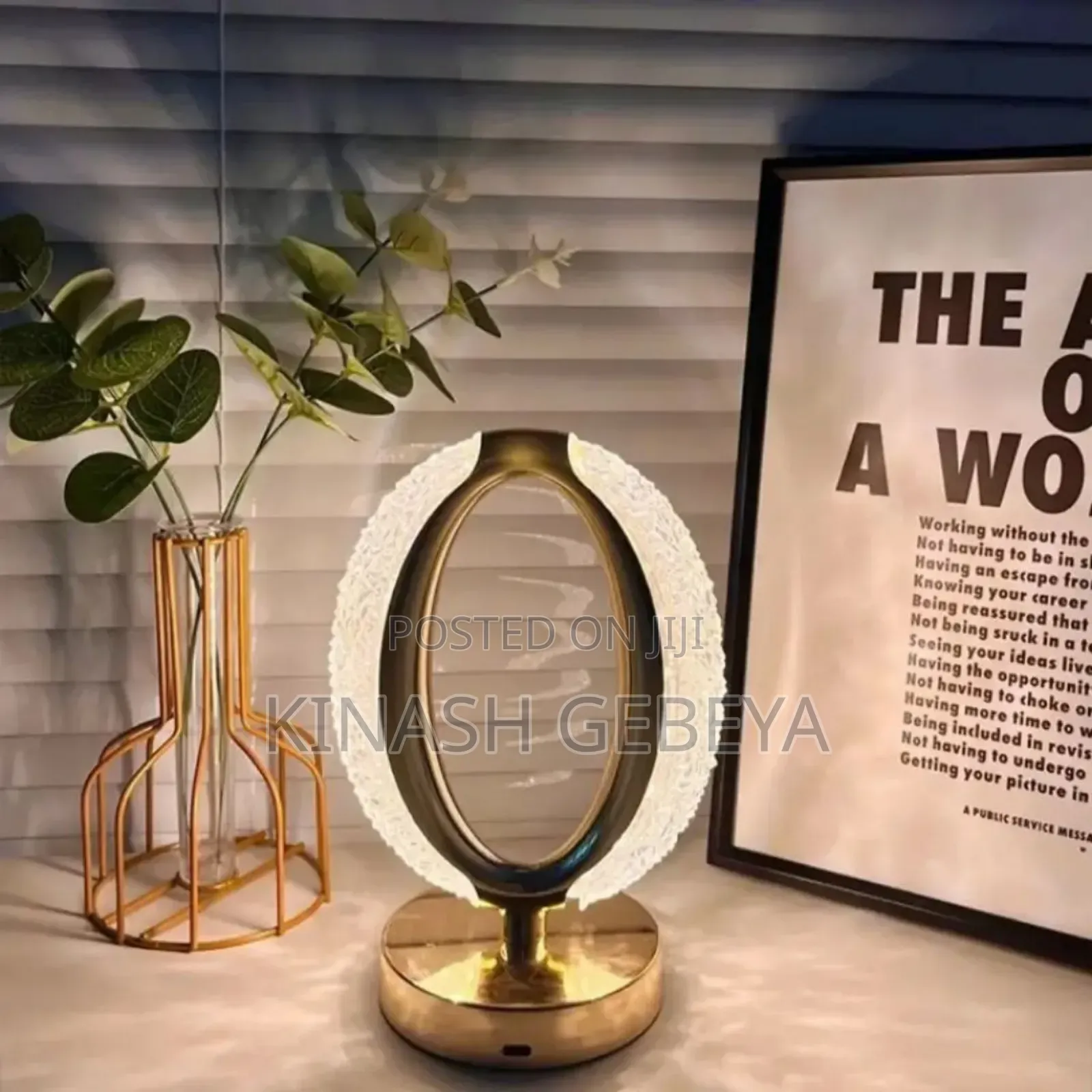 Rechargeable Crystal Table Lamp