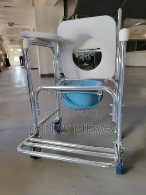 Commode Chair፮雨toilet Chair Wheel衣፱household Bathroom Safety