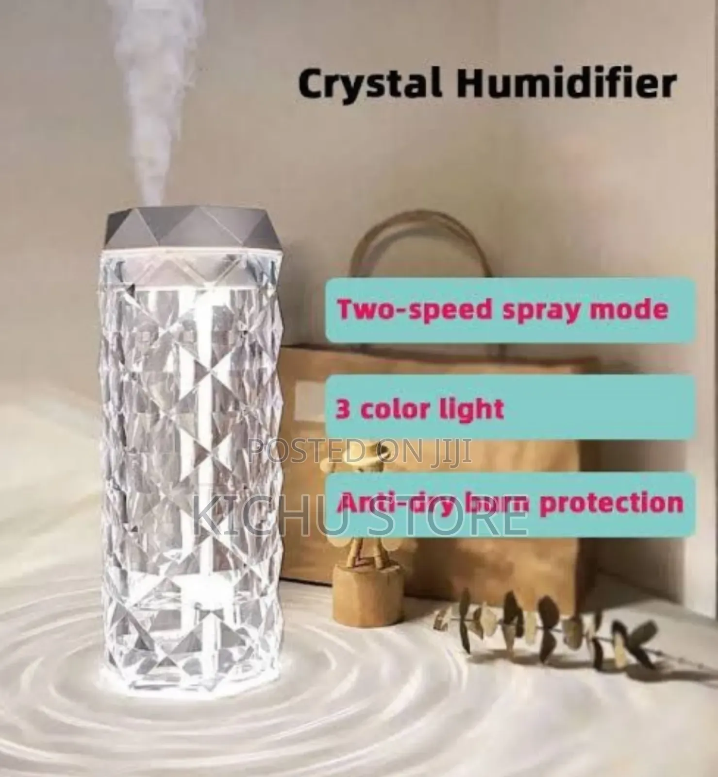 2in1 Led Crystal Lamp Humidifier