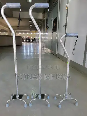 Photo - Cane/Standing Cane for Men and Women Elderly (Color :Silver)