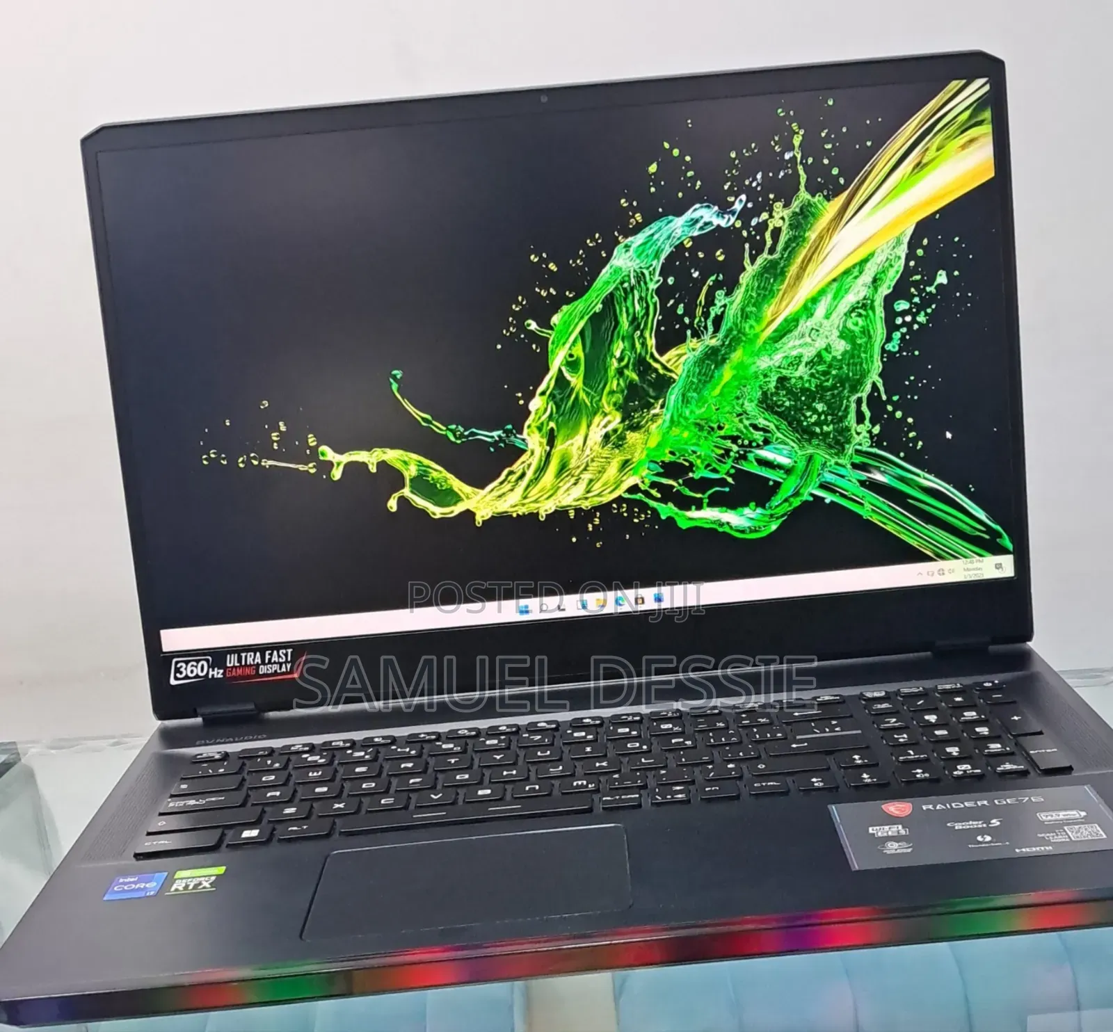 New Laptop MSI Raider GE78 32GB Intel Core I7 SSD 1T