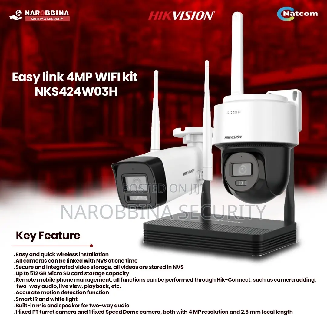 Hikvision Easy Link 4mp Wi-Fi Kit