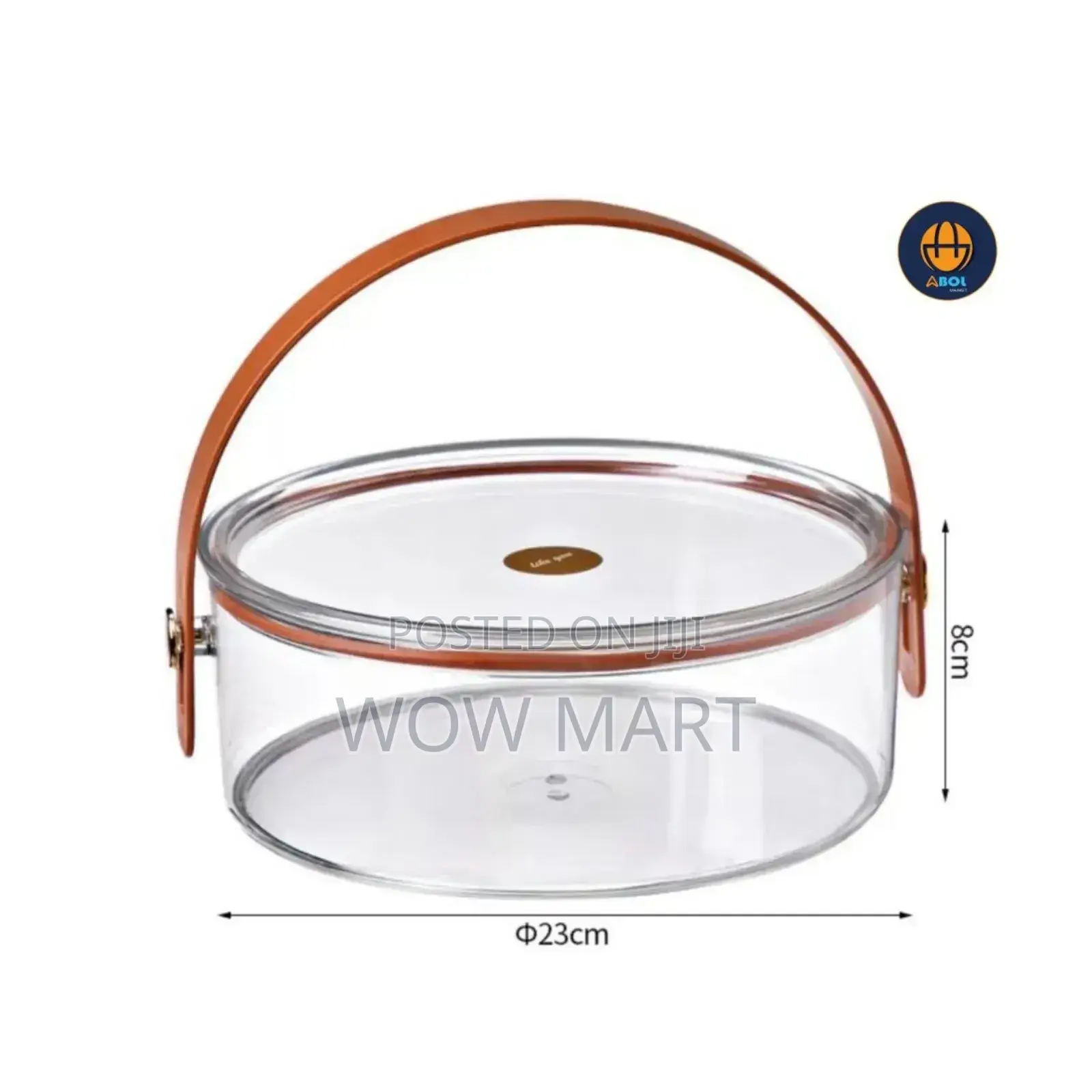 Transparent Hand-Held Fruit Tray