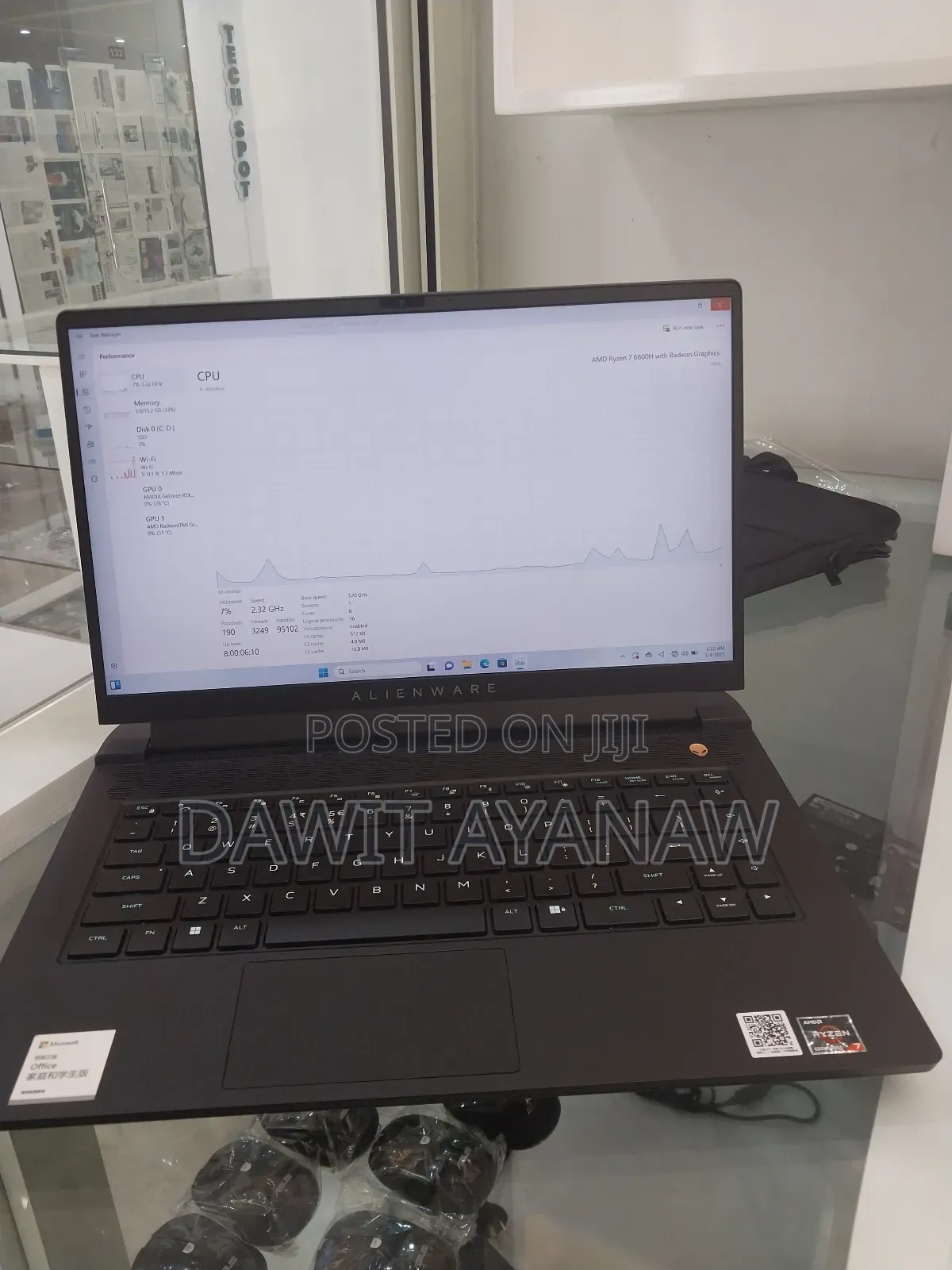 New Laptop Dell Alienware 15 R2 16GB AMD Ryzen 7 SSD 512GB