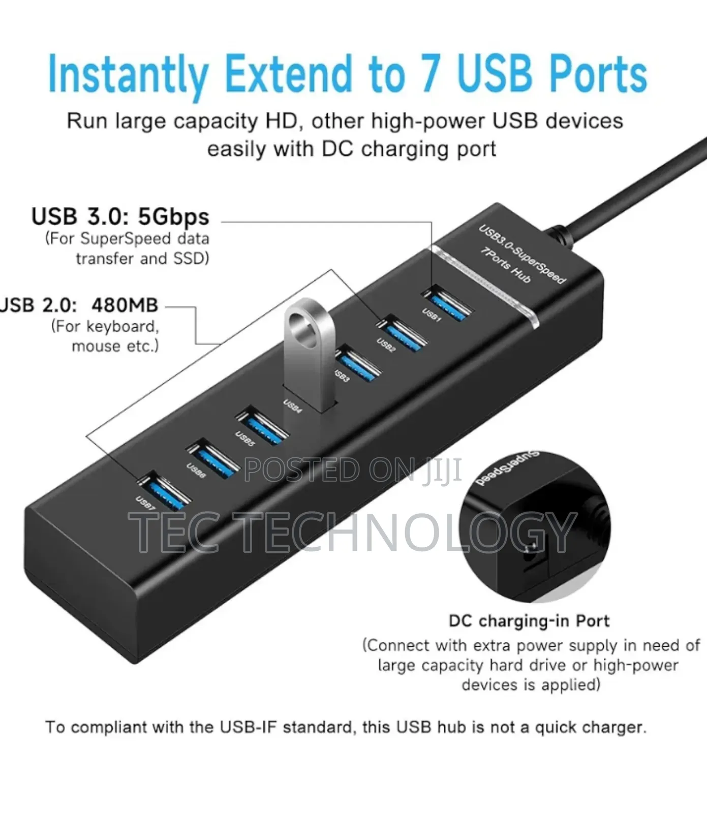 Usb Hub 7 Port