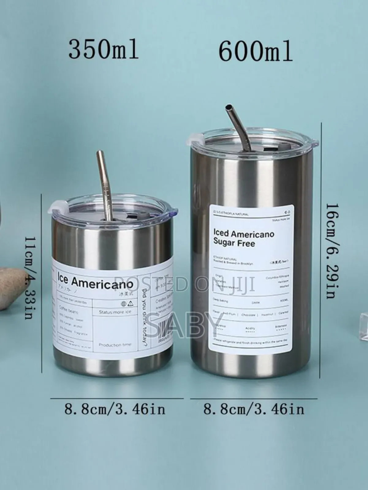 .Drinking Jar With Straw