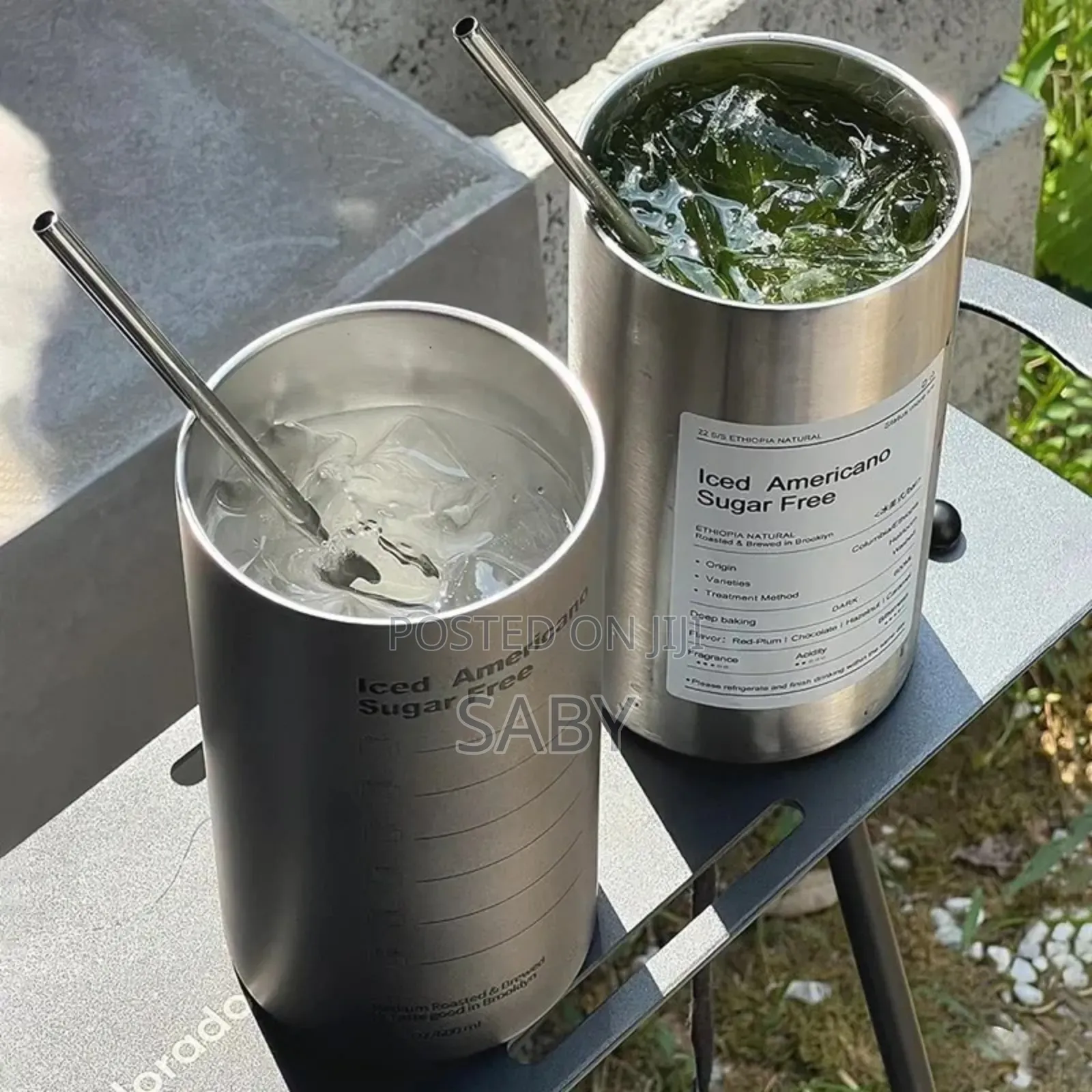 .Drinking Jar With Straw
