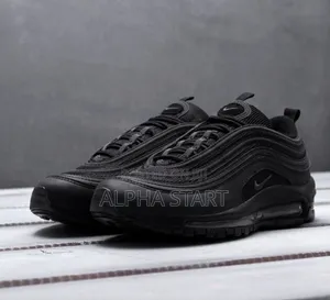Nike Air #Max '97 "#Triple Black" Sneaker Shoes for Men's