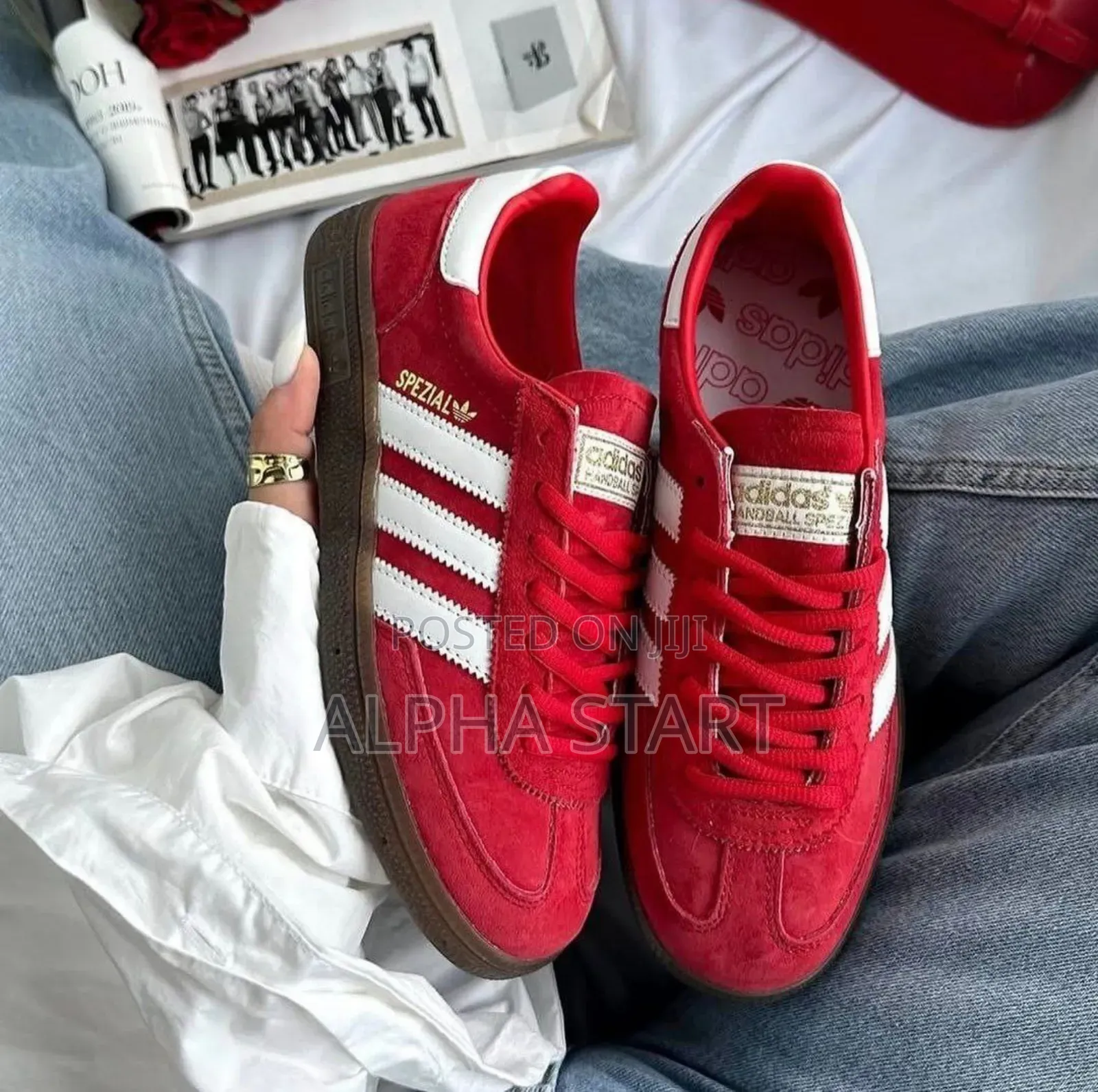 Adidas Spezial Handball "Scarlet Red Gum Shoes for Woman's