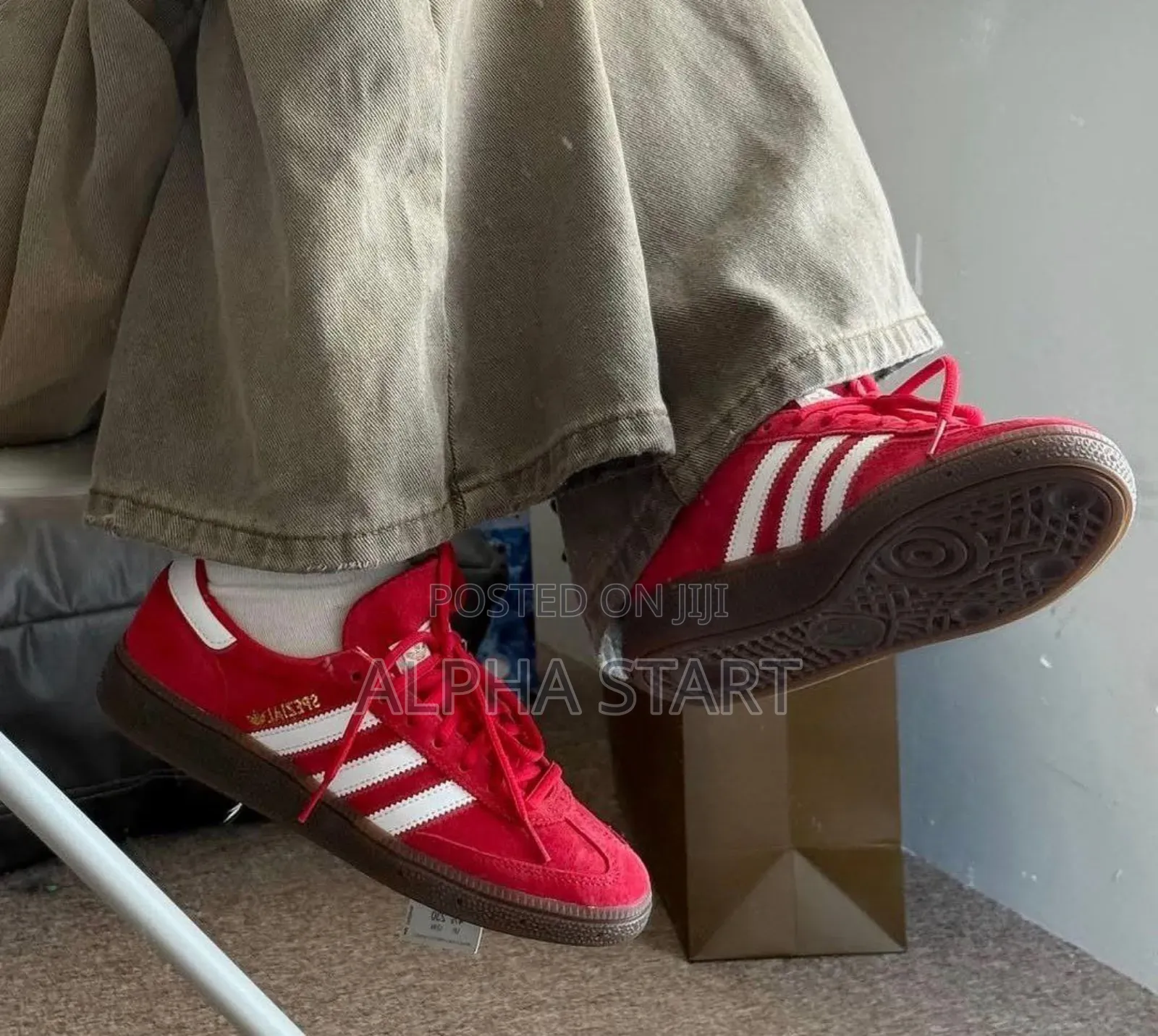 Adidas Spezial Handball "Scarlet Red Gum Shoes for Woman's