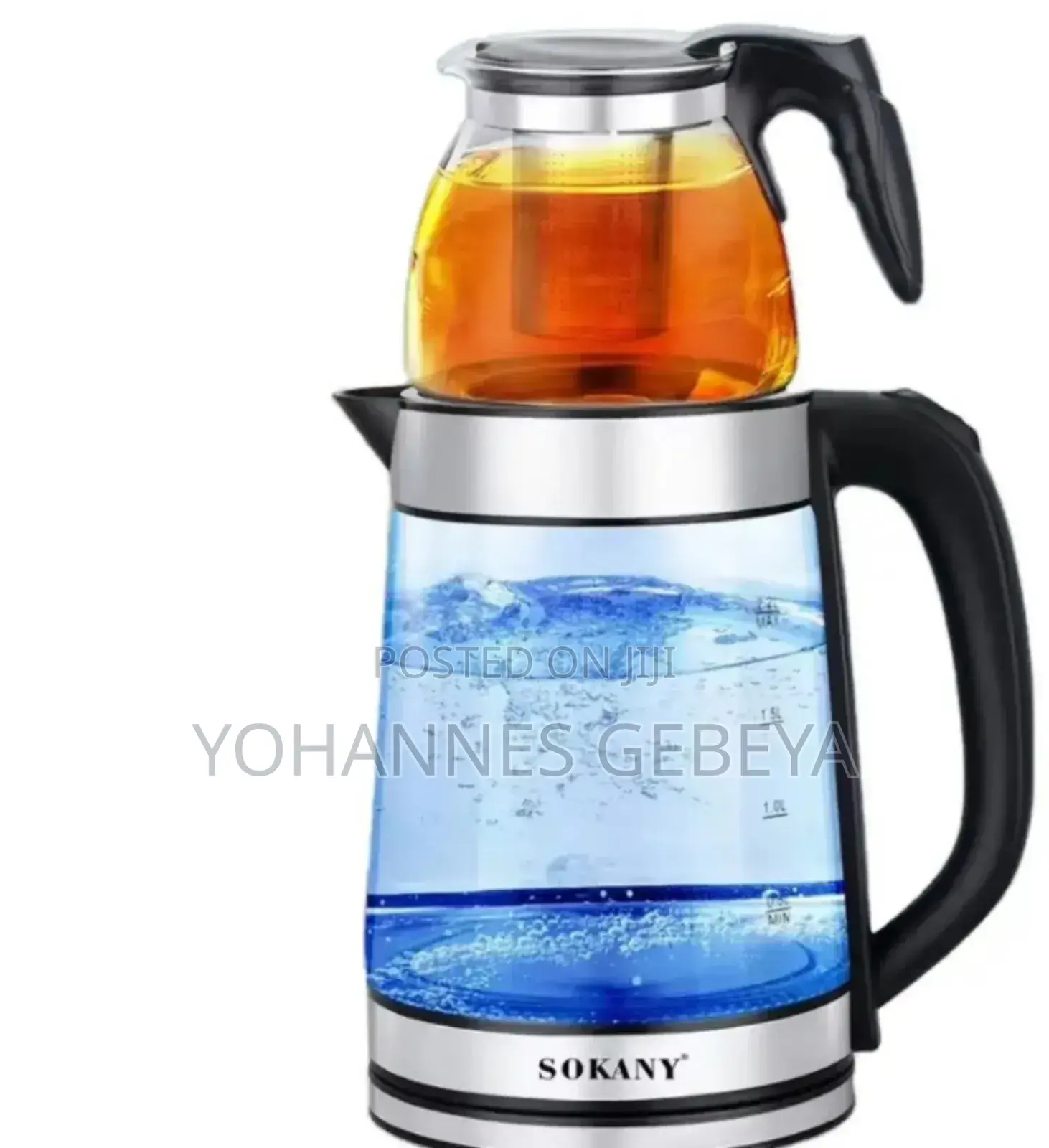 2 in 1 Sokany Electric Kettle