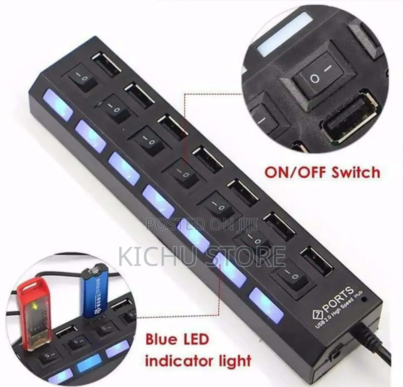 7 Port High Speed Multi Usb Hub