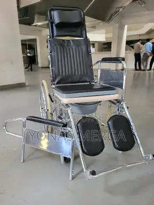Reclining, Inbuilt Commode Wheelchair፴[]Wheelchair°~°ዊልቼር