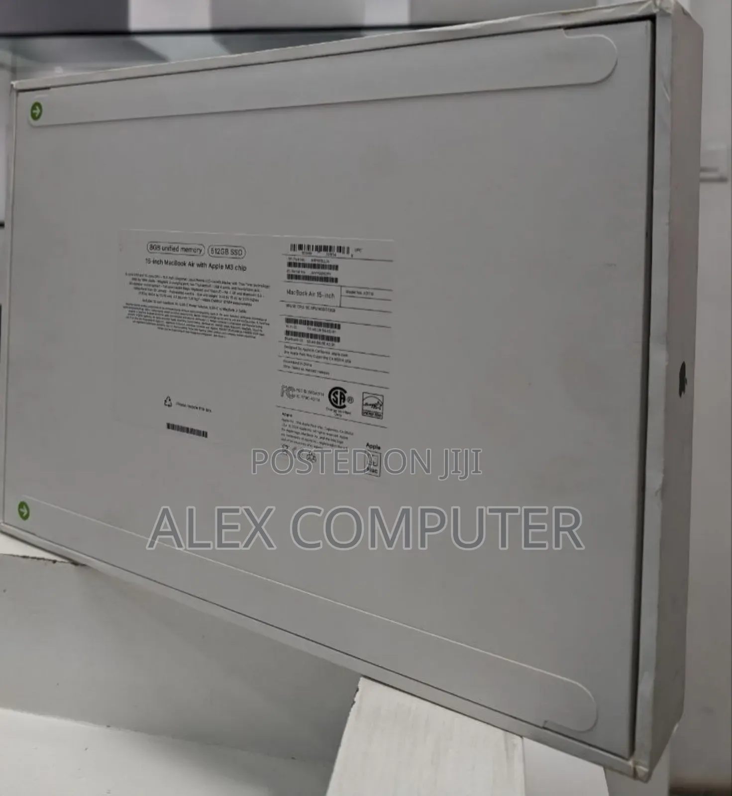 New Laptop Apple MacBook Air 2024 M3 15-Inch 8GB Apple M3 SSD 512GB
