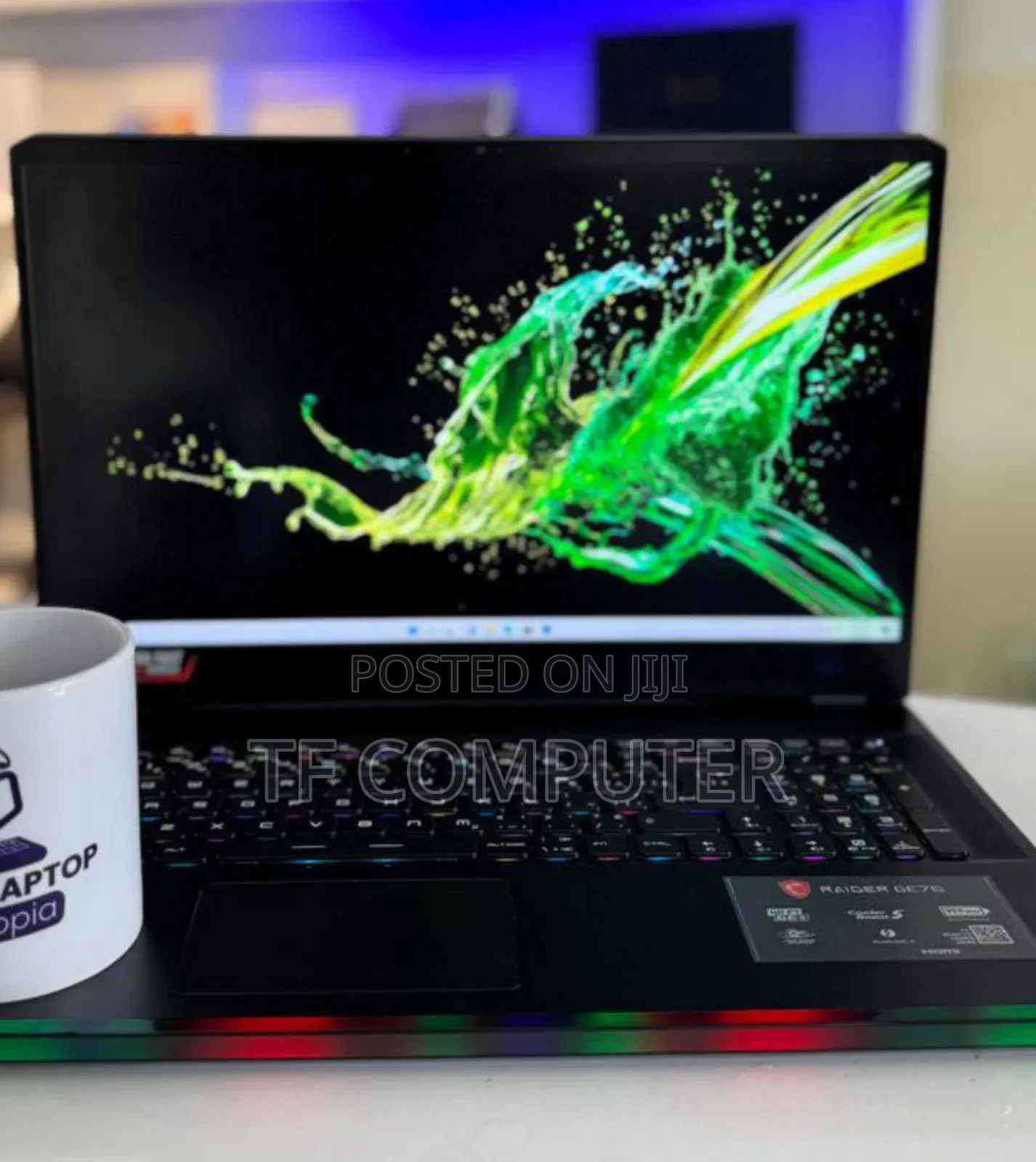 New Laptop MSI Raider GE76 12UGS 32GB Intel Core I7 SSD 1T