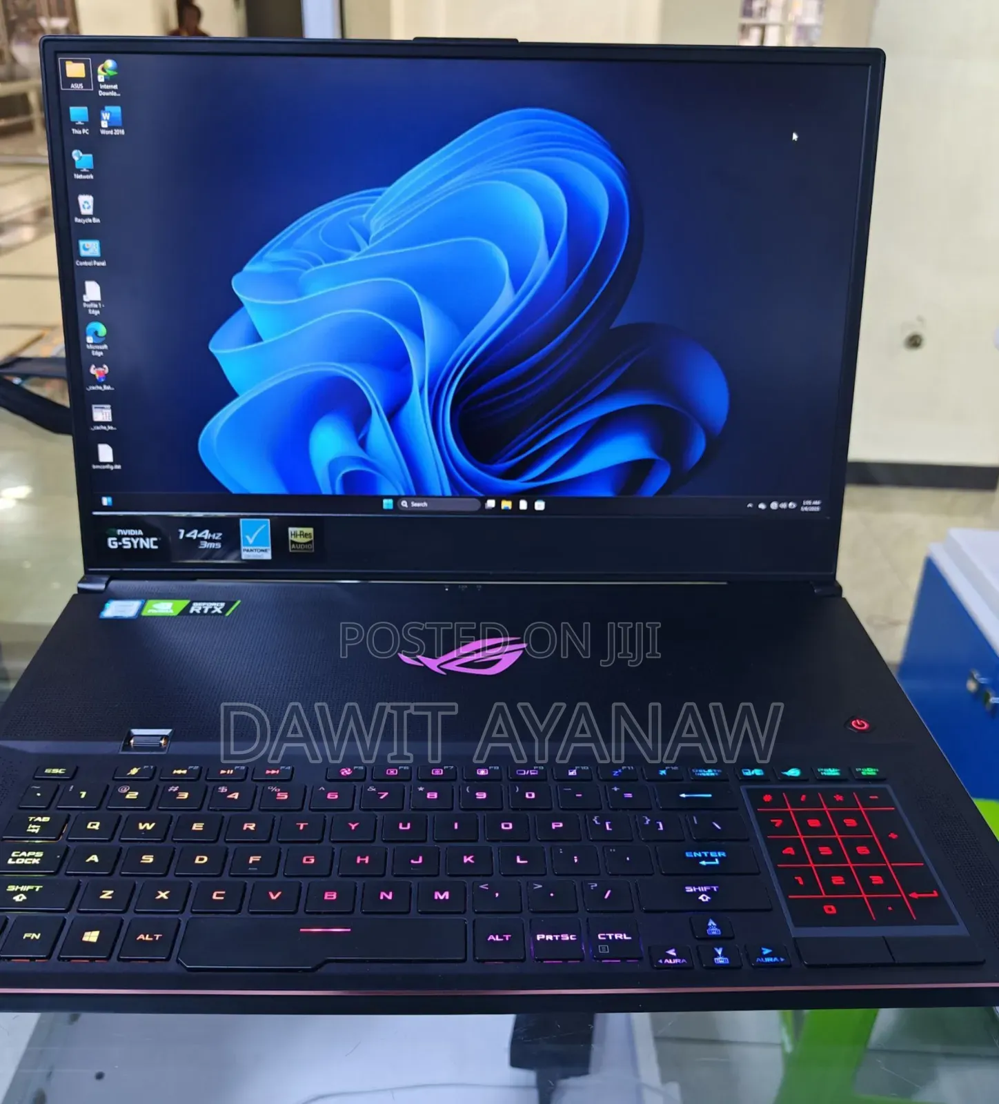 New Laptop Asus ROG Zephyrus G15 16GB Intel Core I7 SSD 1T