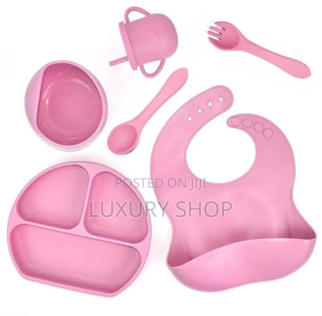 Silicone Dinnerware Bundle የልጅ መመገቢያ
 ዕቃዎች (Silicone)