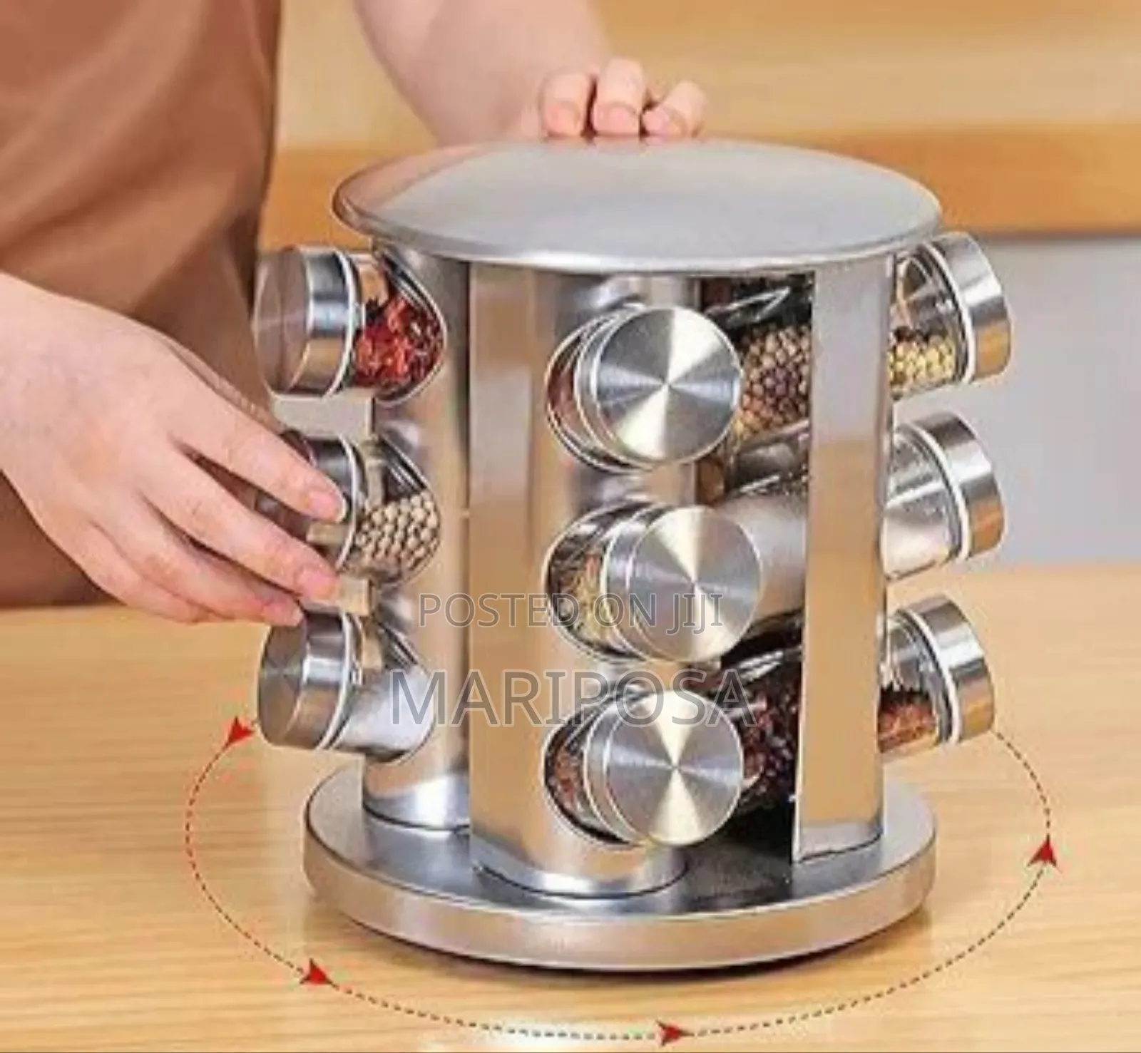 12 Jar Rotating Spice Carousel