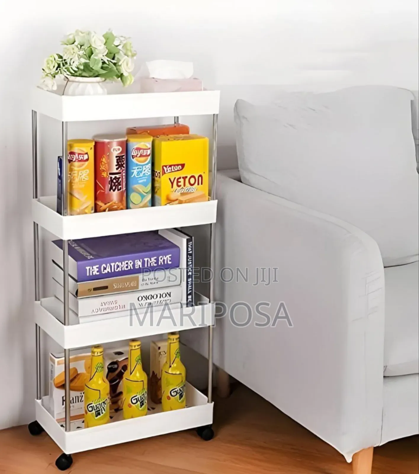 4 Tier Movable Storage Rack