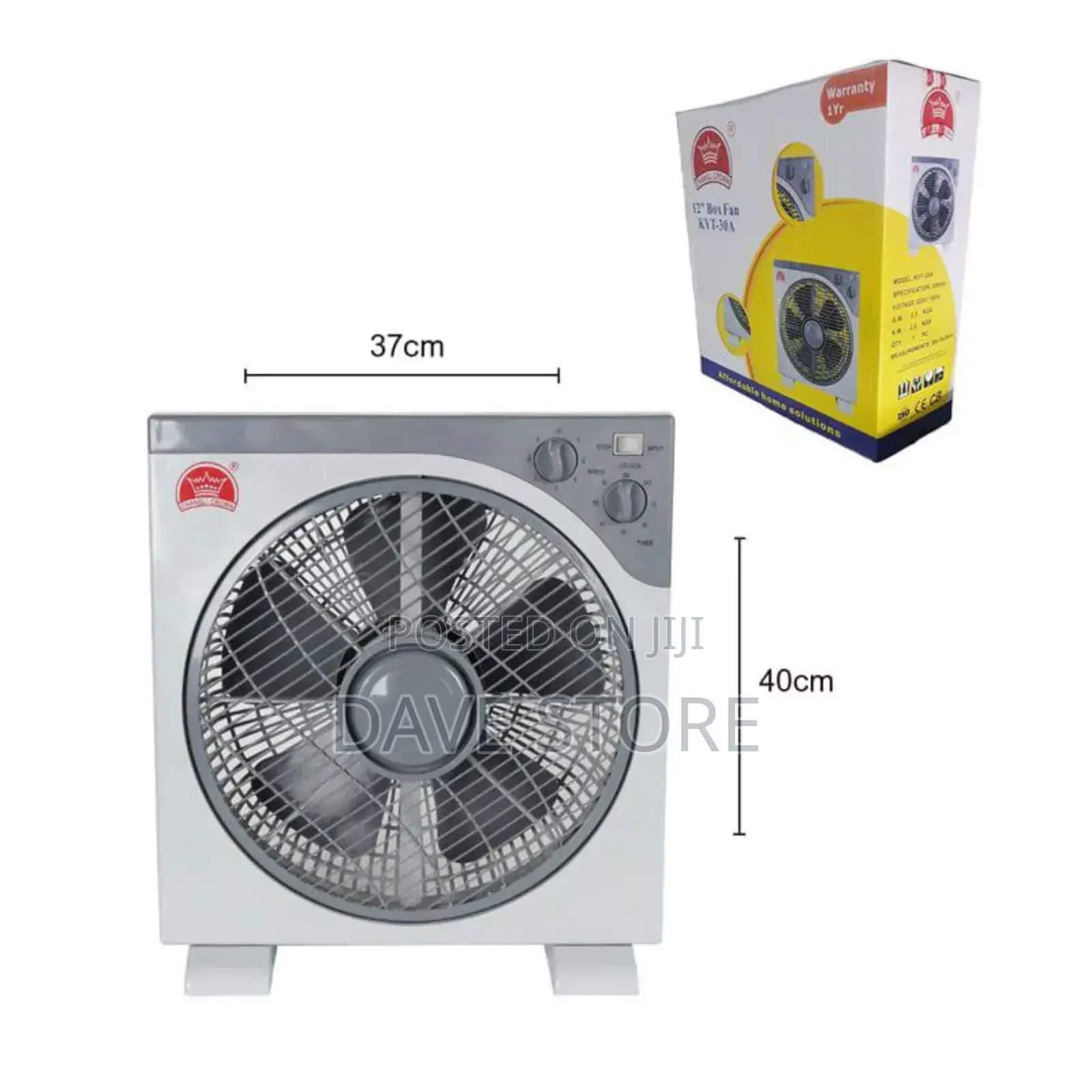Changli Crown Box Desk Fan 12"