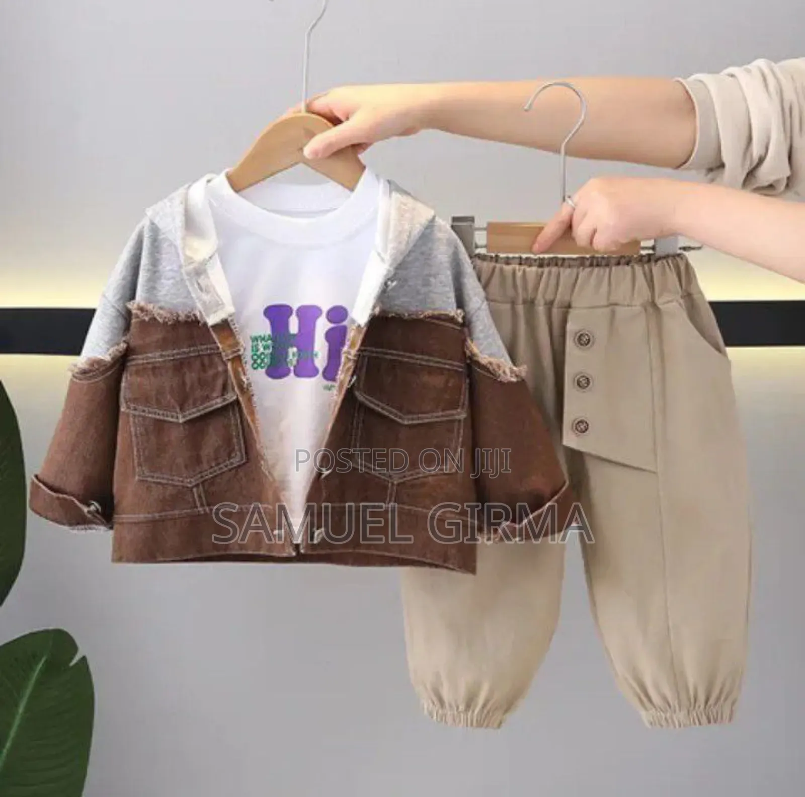 Babyboys Pant,Coat and Tshirt Set (3pc)