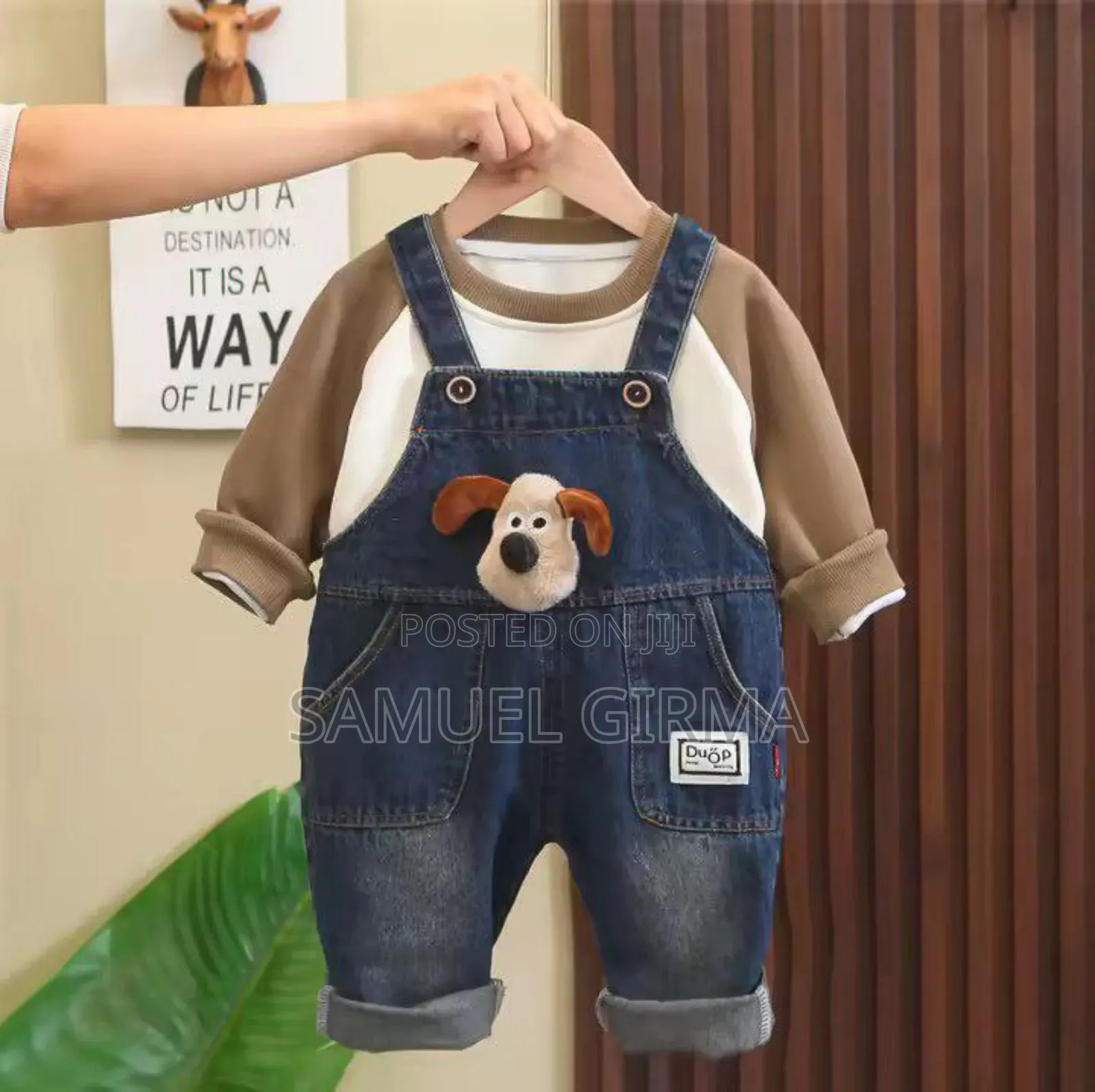 Cartoon Patchwork Pocket Trousers