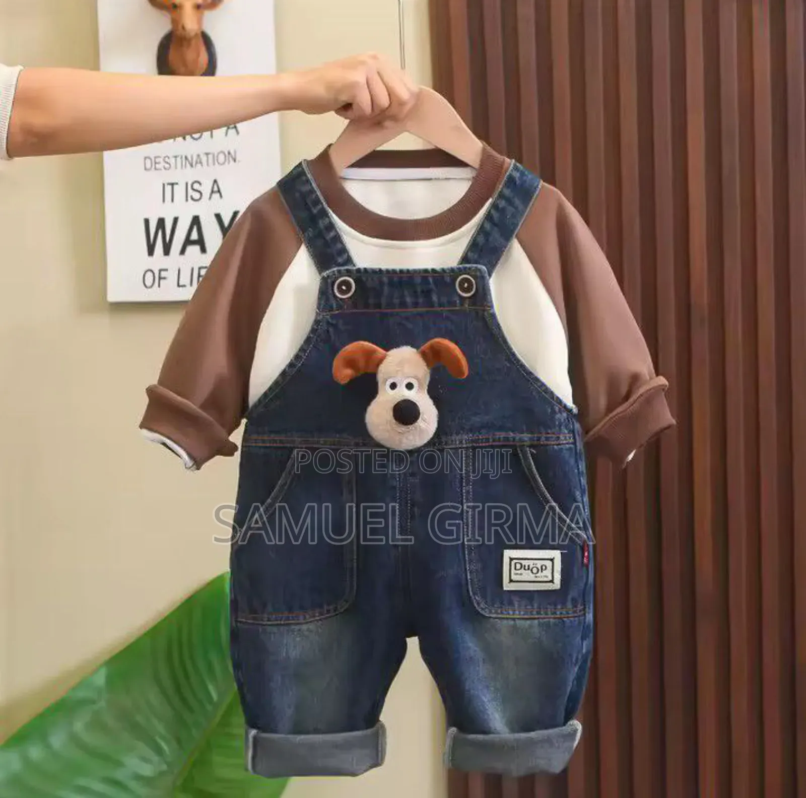 Cartoon Patchwork Pocket Trousers