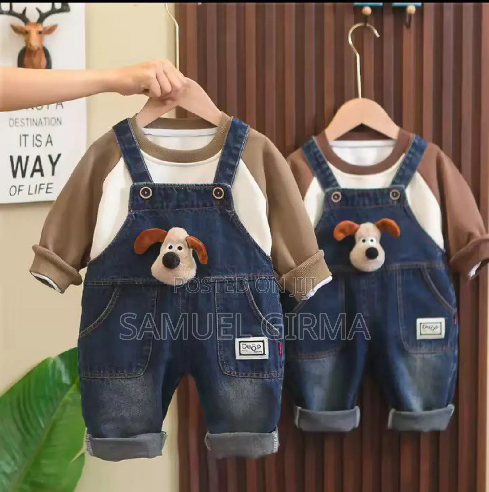 Cartoon Patchwork Pocket Trousers