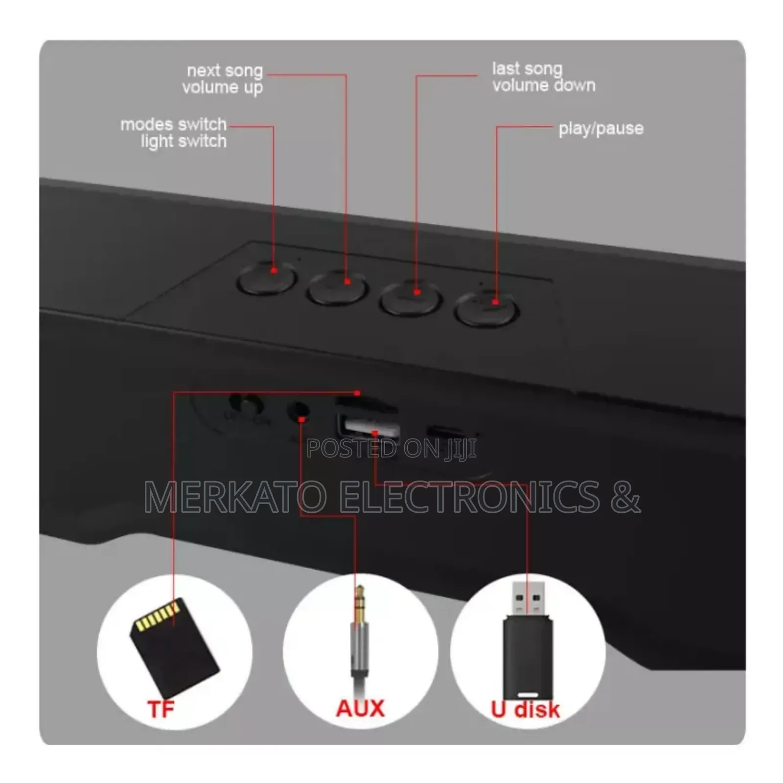 Kisonli Wireless Speaker | RGB Gaming Sound | High Quality