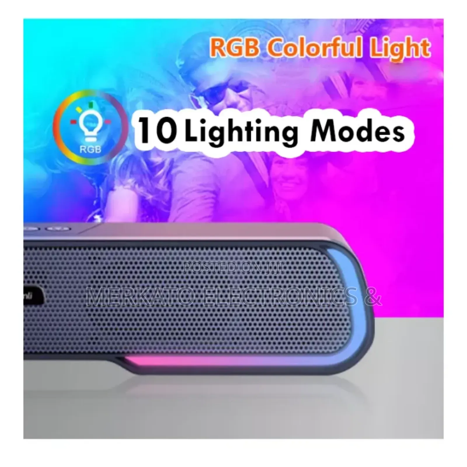 Kisonli Wireless Speaker | RGB Gaming Sound | High Quality