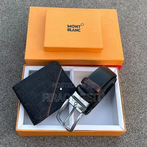 Calvin Kalein Wallet + Belt Combo