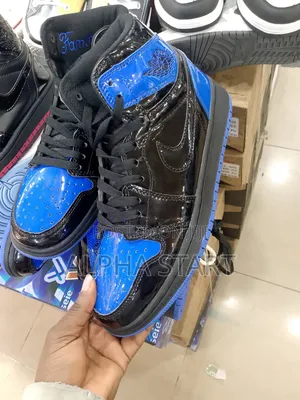 Photo - Air Jordan 1 Blue Black High Quality Shoes for You