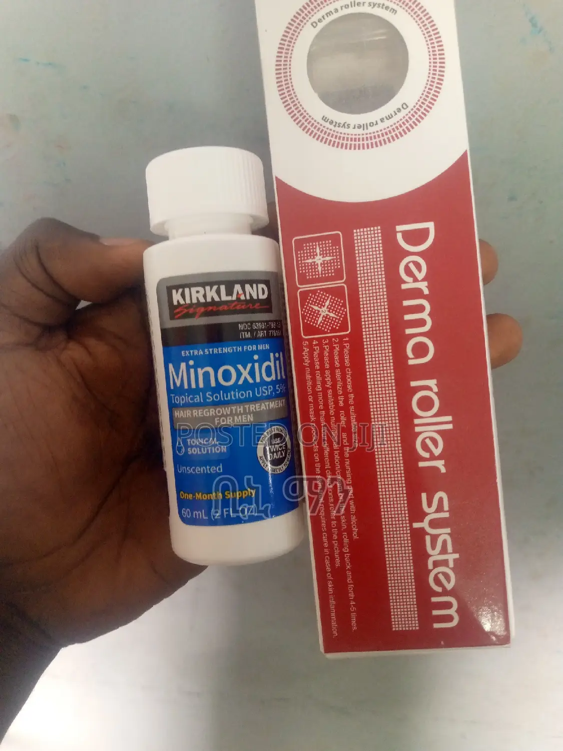 Original Minoxidil 5% Withe Derma Roller