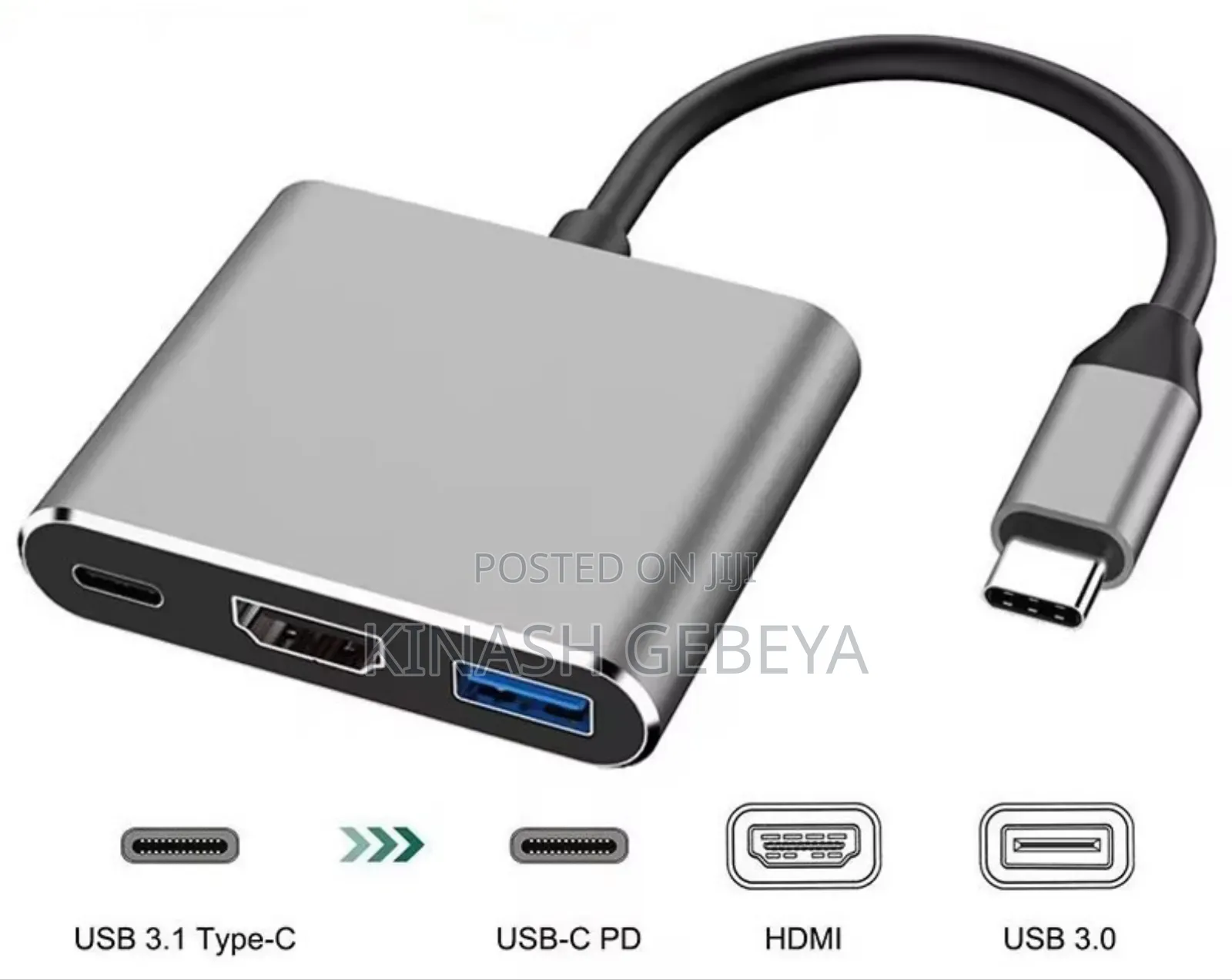 3in1 High Quality Usb Hub Adapter