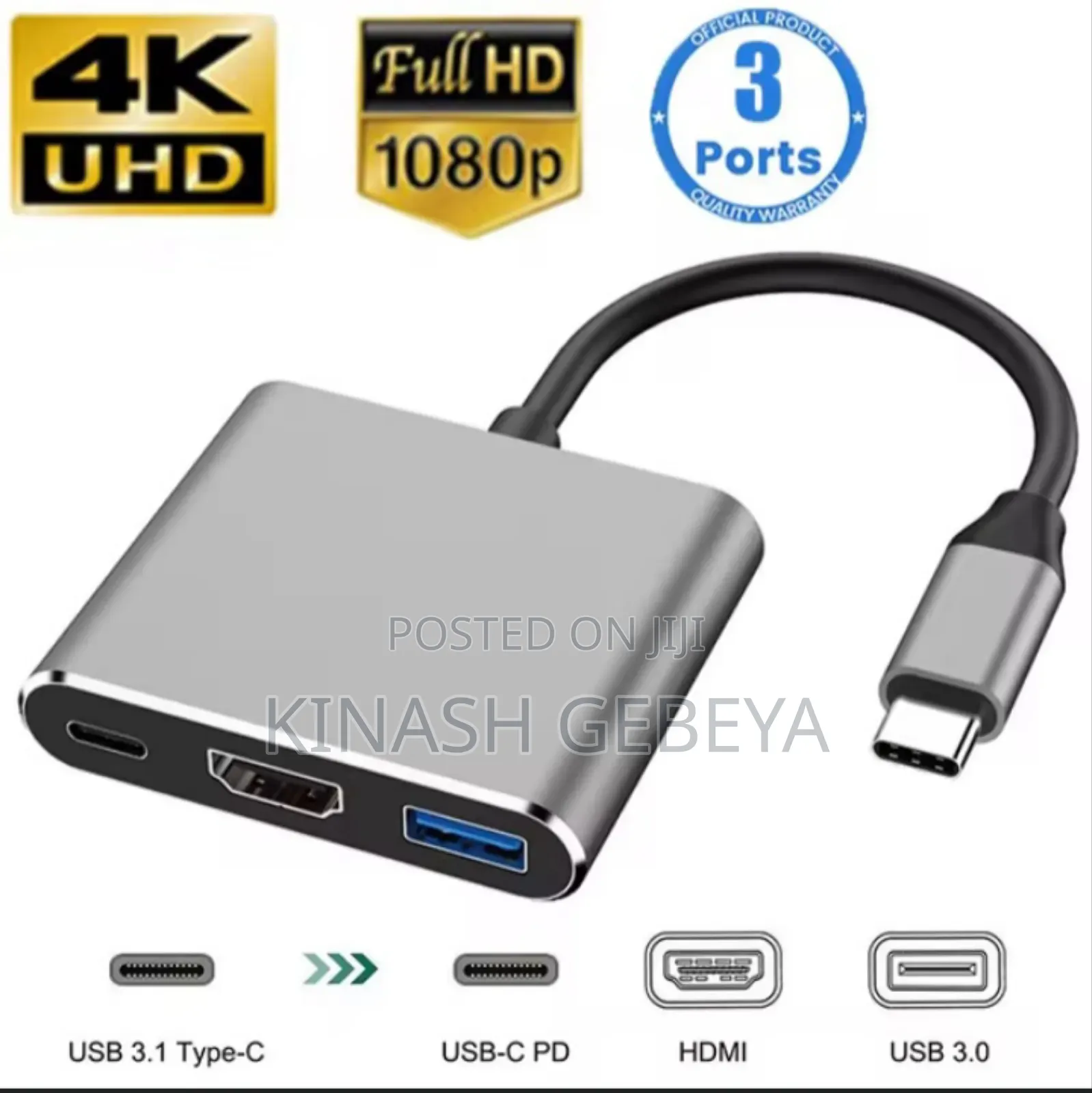 3in1 High Quality Usb Hub Adapter