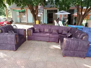 Photo - L Shape Sofa Full Set Made of ማለዳ Hd#1 Sponge Qlty Wood Mate