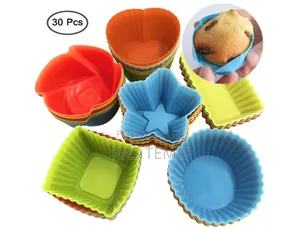6 PCS Silicon Mini Cake Moulds