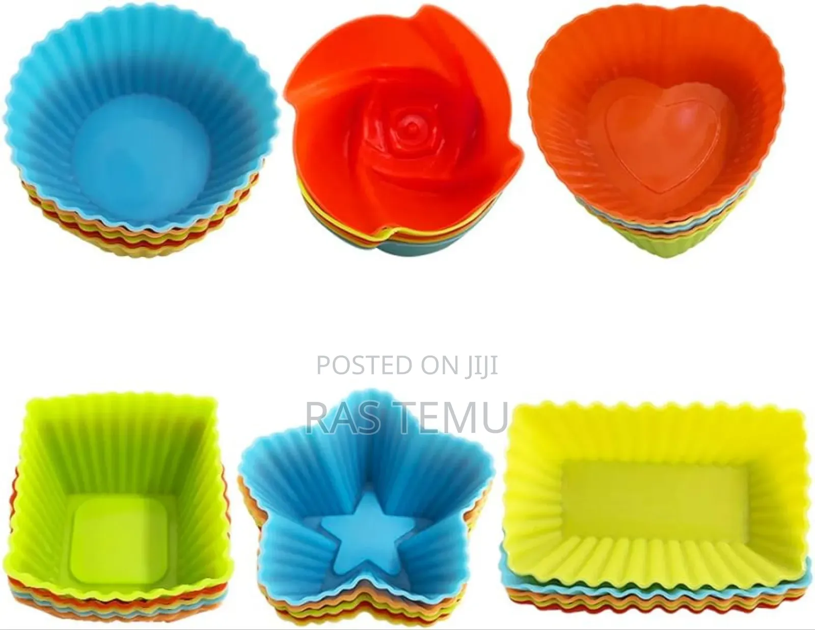 6 PCS Silicon Mini Cake Moulds