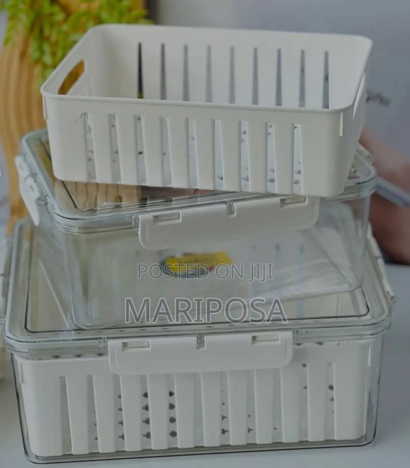 4 Refrigerator Food Storage Box