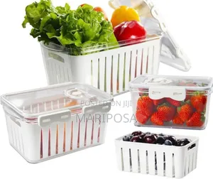 4 Refrigerator Food Storage Box