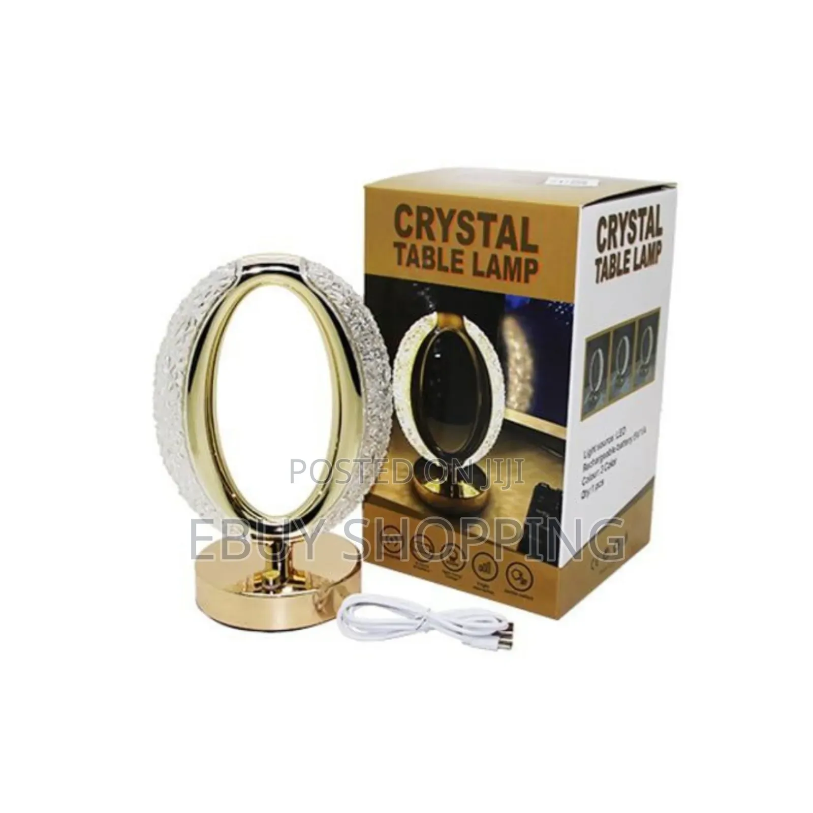 Capacity: 1000 Mah Rechargeable Crystal Table Lamp