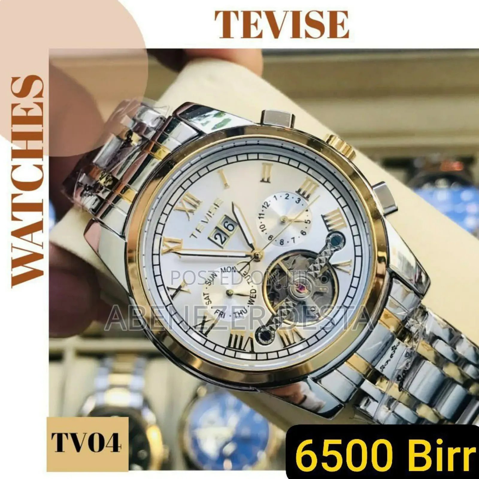Tevise for Mens Automatic Luxury