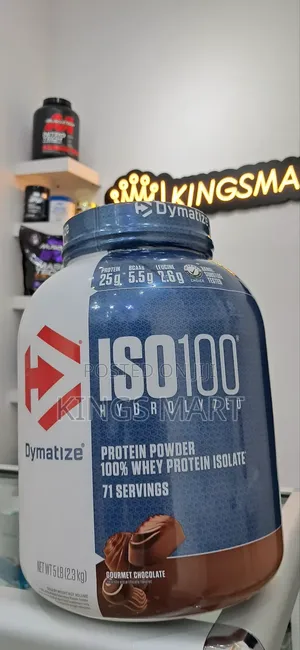 Photo - Whey Protein Powder 2.3kg Iso Dymatize From Usa
