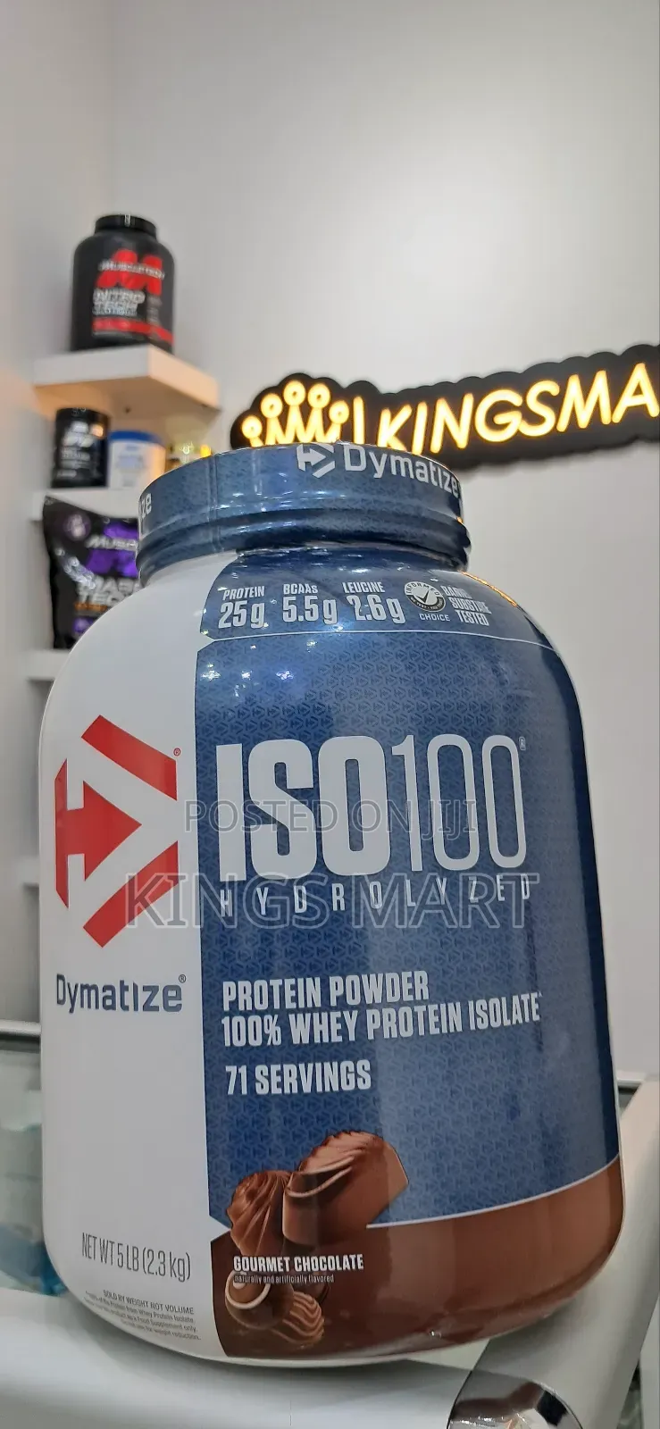 Whey Protein Powder 2.3kg Iso Dymatize From Usa