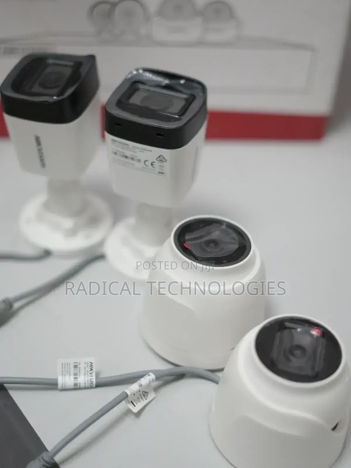Hikvision 4 Channel Kit ባለ 4 ካሜራ ከነ ኬብሉ ከነ DVR