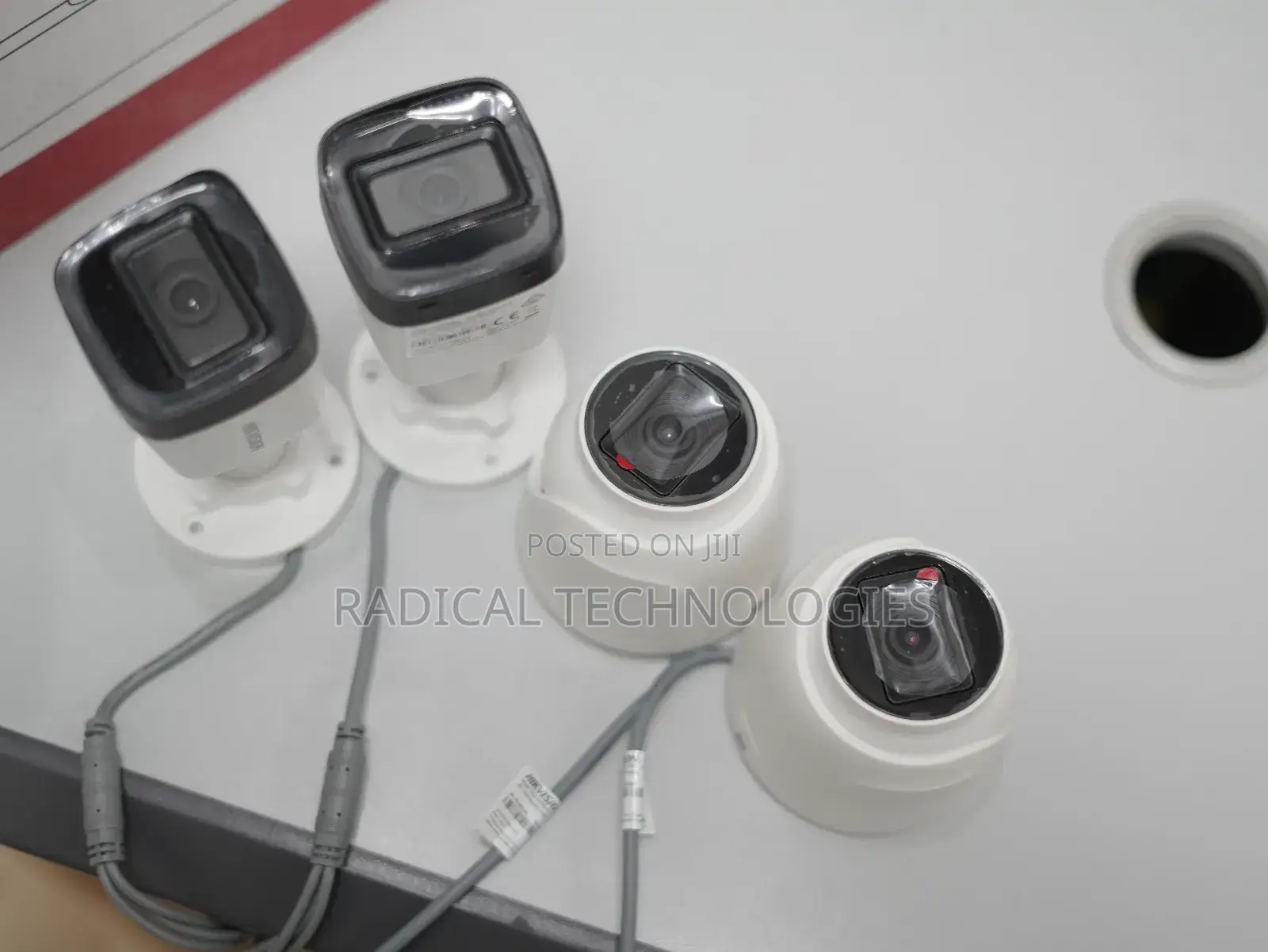 Hikvision 4 Channel Kit ባለ 4 ካሜራ ከነ ኬብሉ ከነ DVR