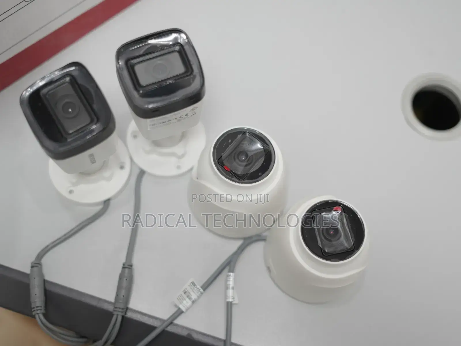 Hikvision 4 Channel Kit ባለ 4 ካሜራ ከነ ኬብሉ ከነ DVR
