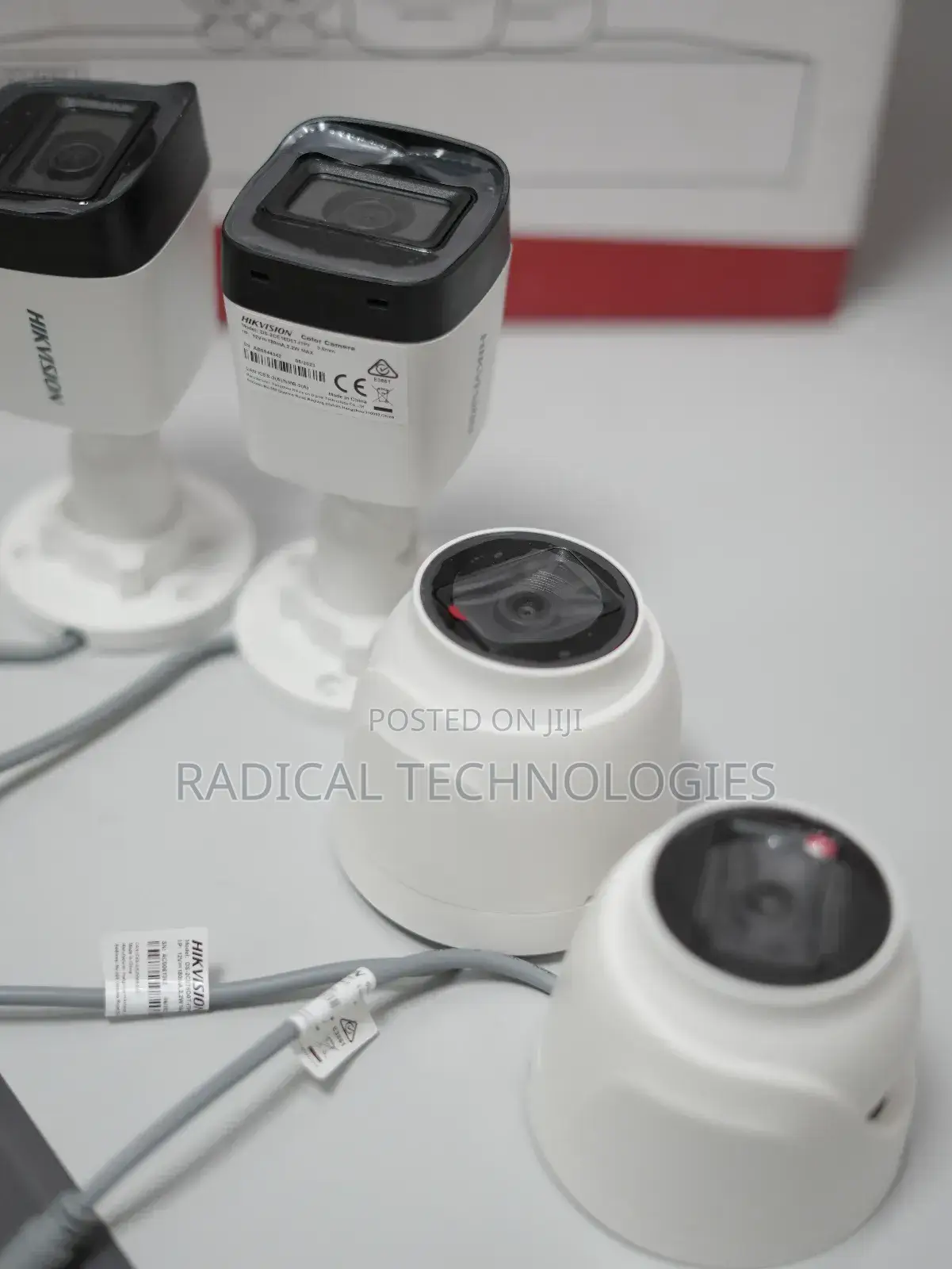 Hikvision 4 Channel Kit ባለ 4 ካሜራ ከነ ኬብሉ ከነ DVR