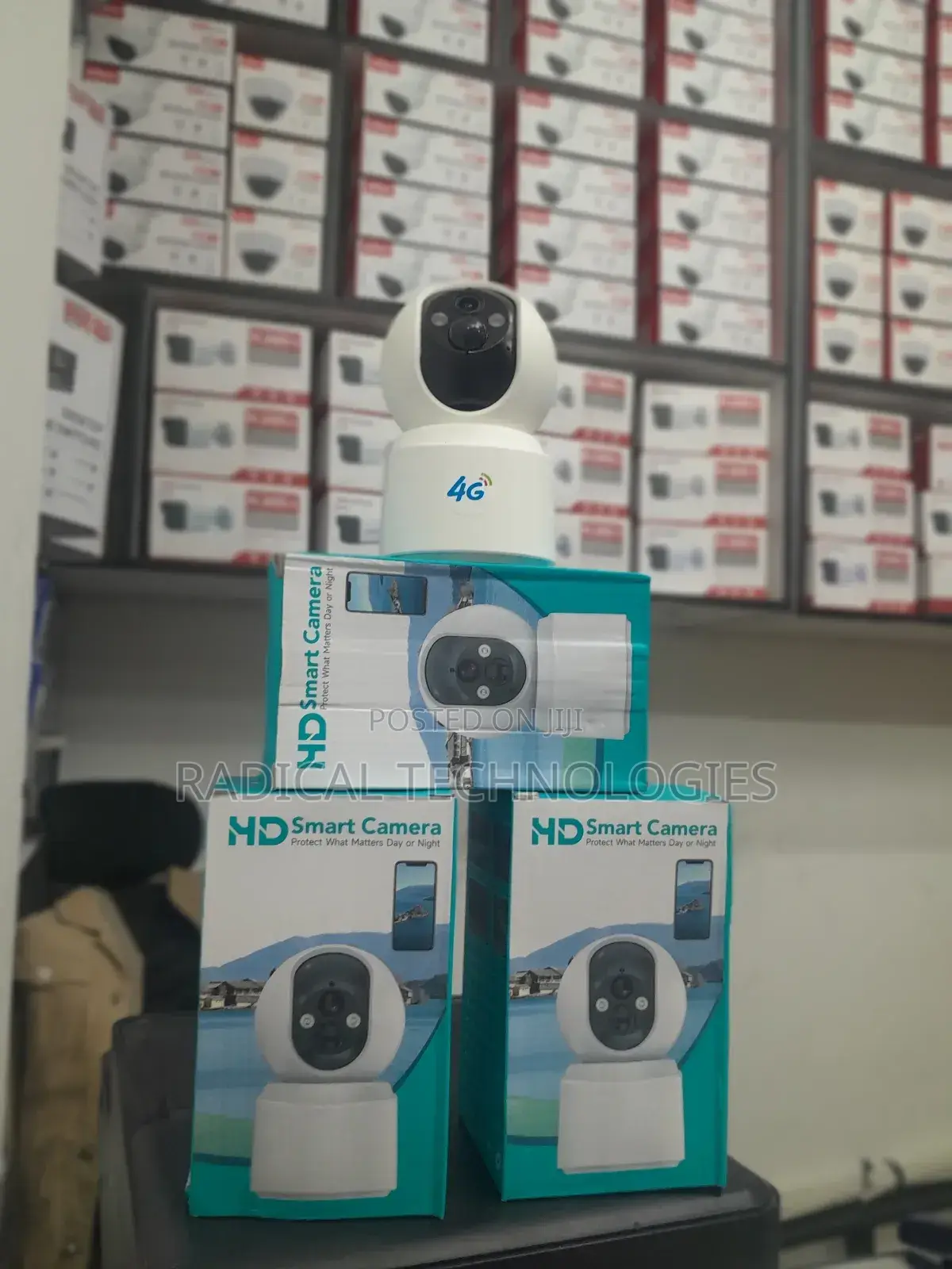 4g በ ሲም የሚሰራ ቻርጁ 30 ቀን የሚቆይ 360° Security Camera